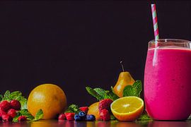Fruchtsaft-Smoothie Illustration Hintergrund