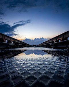 Moerputten Reflectie Zonsondergang van Zwoele Plaatjes