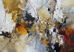 Art abstrait en or