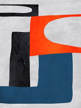 ABSTRAKTE GEOMETRISCHE KUNST IN MODERNEN FARBEN von Online Arts