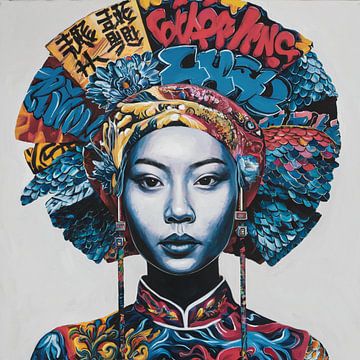 Asia Girl - Street Art - Urban 09