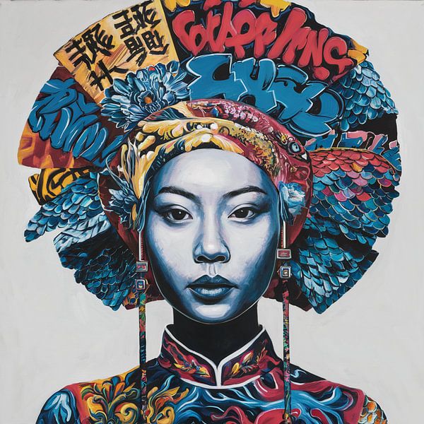 Asia Girl - Street Art - Urban 09 par Samuel Richter