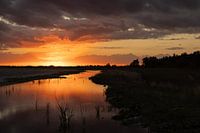 Zonsondergang boven Everglades National Park