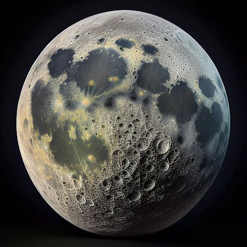 Chromatisch maanlandschap