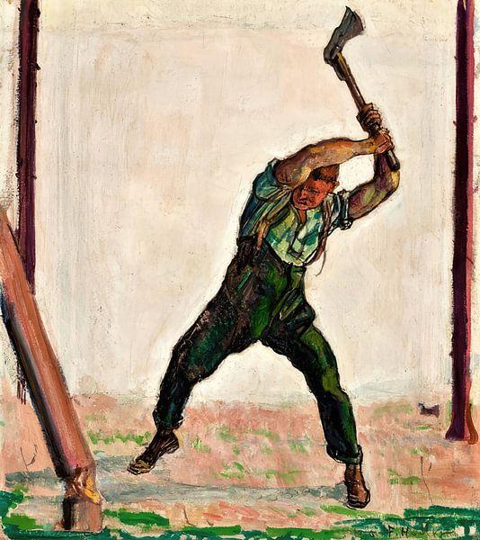 Der Holzfäller - Ferdinand Hodler von Accessible Art