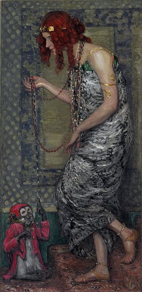 Janis Rozentals, Die Prinzessin und der Affe, 1913 von Atelier Liesjes