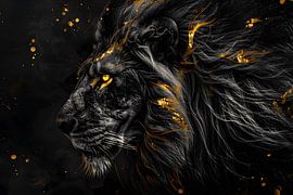 Lion close-up by MNS Designs