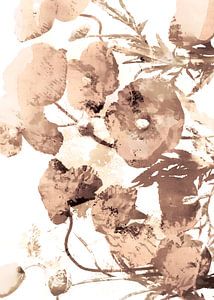 Blumen Botanik im Neutralen Look