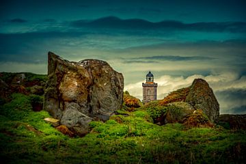 Fotografie Schottland Landschaft - Leuchtturm auf der Isle of May in Schottland von Ingo Boelter