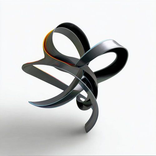 Chromatic Ribbon Sculpture