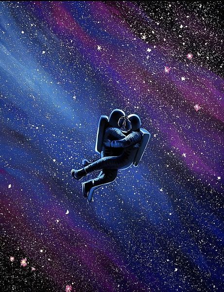 Astronaut love by Yoga Pranata