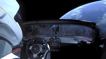 SpaceX Starman - NIET PANIEKKEN! van Steven Kingsbury