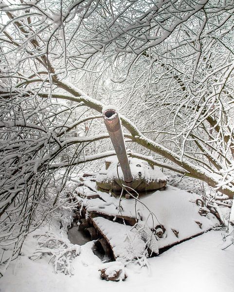 Réservoir dans la neige #1 par Olivier Photography