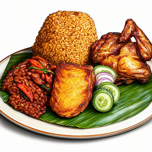 Die Kunst der indonesischen „Nasi Campur“-Reisteller