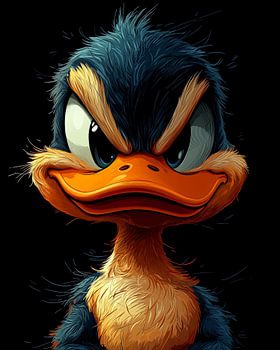 Dark Fury: De intense zwarte eend