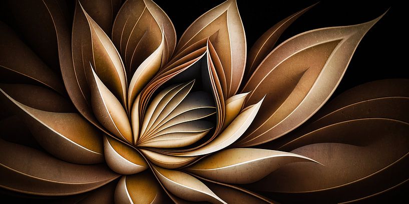 Lotusblume Abstrakt VI von Jacky