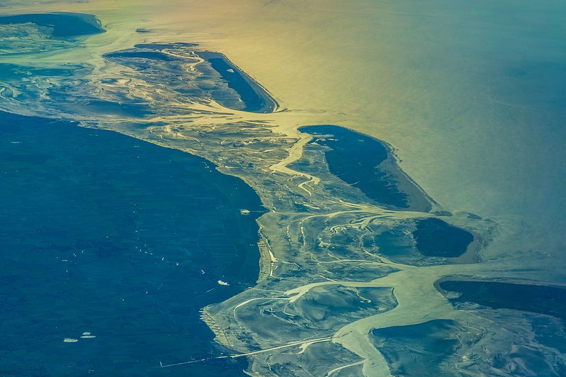 Wadden Sea at low tide by Peter Leenen