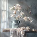 Still life, Magnolia in Vase by the Window, Johannes Vermeer by Caroline Guerain thumbnail