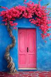 Bunte Eingangstür von Poster Art Shop