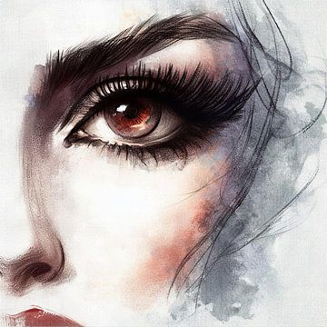 Bernsteinauge Porträtfragment