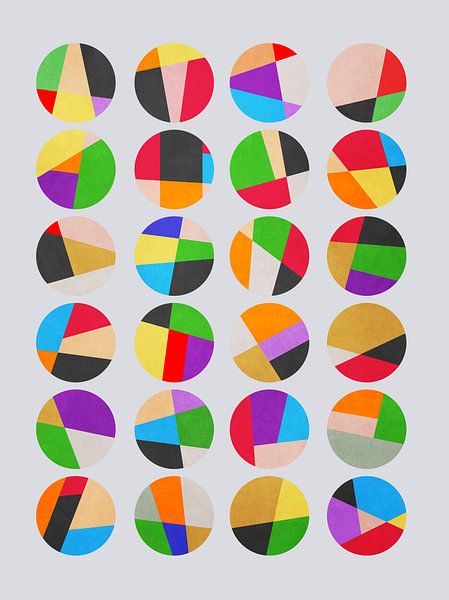 Coloured circles by Angel Estevez