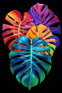 Neon monstera