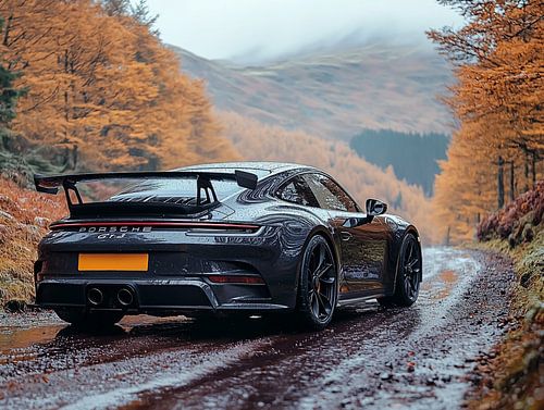 Porsche 911 GT3 in the highlands