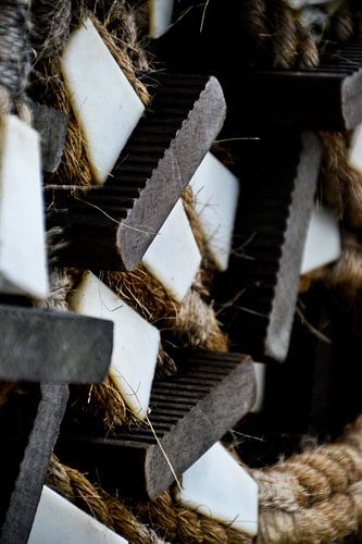 Touwladder op ss Rotterdam