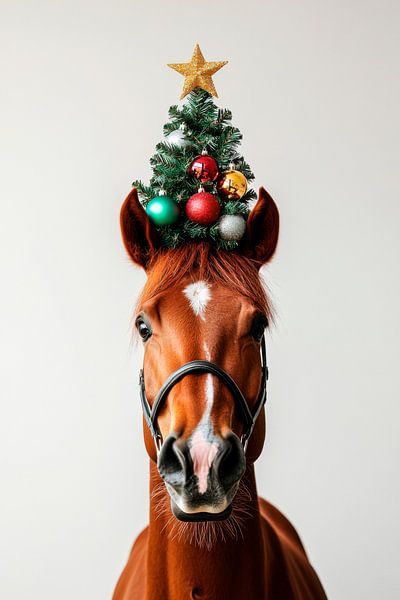 Kerstpaard van Poster Art Shop