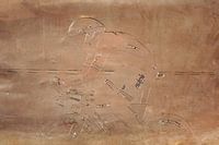 Cyclist in relief