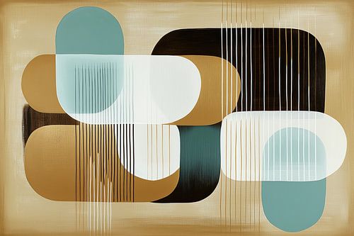 Modern abstract boho