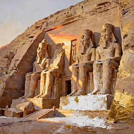 Two Temples of Ramesses II at Abu Simbel, Egypt1 sur Johannas Art Creations