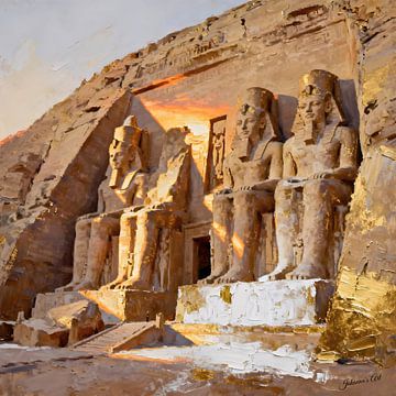 Two Temples of Ramesses II at Abu Simbel, Egypt1 von Johannas Art Creations