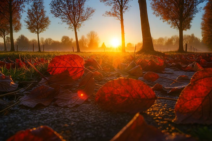 Sunset Autumn by Jack Schoneveld
