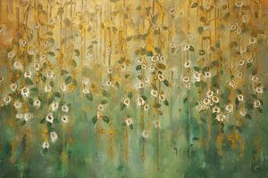 Weiße Blumen im Frühling