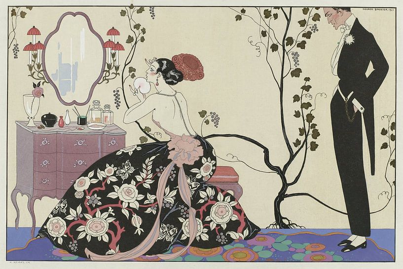 George Barbier - Le Grand Decolletage (1921) by Peter Balan