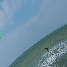 de kitesurfer van Yvonne Blokland