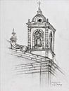 Kirchturm in Lagos/ Potugal von Ineke de Rijk Miniaturansicht