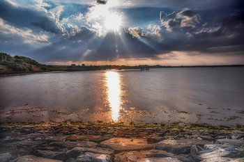 Coucher de soleil à Scharendijke, en Zélande.
