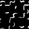"only shadows" (alleen de schaduwen) in zwart wit puzzelstukjes (zwart van Marjolijn van den Berg