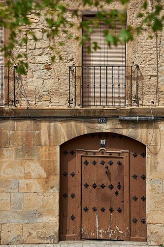 Calle Major in Villava, provincie Navarra, Spanje