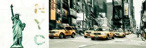 New York - Collage von Hannes Cmarits