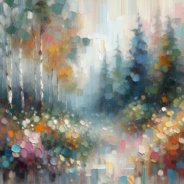 Pastel Wood van FoXo Art