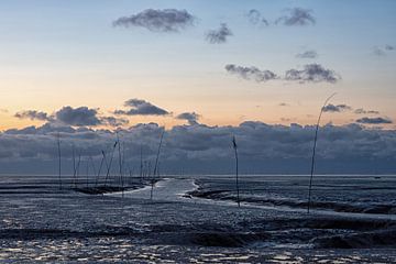 Waddenzee bij schemering van Katrin May