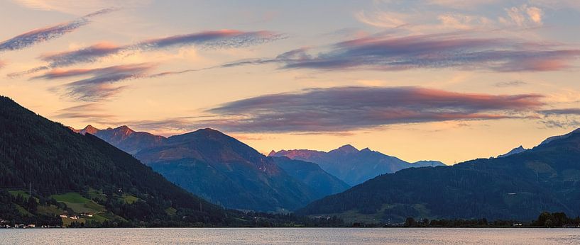 Coucher de soleil à Zell am See par Henk Meijer Photography