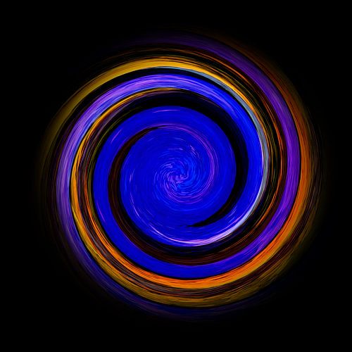 De fascinantes spirales colorées sur fond noir 12  / Spirale / Tourbillon de couleurs