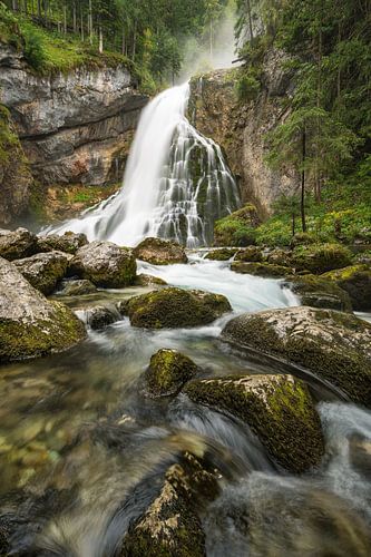 Waterfall in Golling in Austria