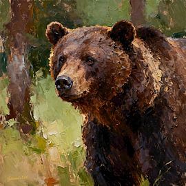 Wildtiere – Ungezähmte Anmut – Braunbär 3 von Johannas Art Creations