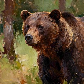 Faune sauvage - Une grâce indomptée - Ours brun 3 sur Johannas Art Creations