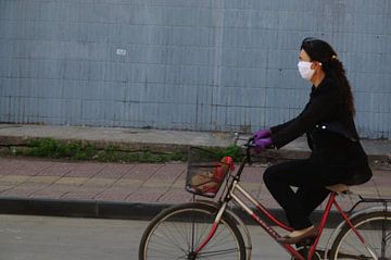 fietser in Datong van Robert Lotman